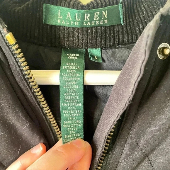 Ralph Lauren Women’s Black Quilted Jacket SZ S - Picture 3 of 5